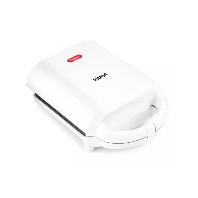 Вафельница для бельгийских вафель, Kitfort, КТ-1641, Мощность 460 Вт, Пластик, Металл, Антипригарное покрытие, Защита от перегрева, Белый