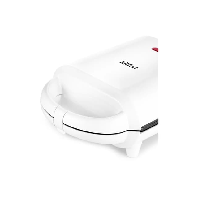 Вафельница для бельгийских вафель, Kitfort, КТ-1641, Мощность 460 Вт, Пластик, Металл, Антипригарное покрытие, Защита от перегрева, Белый