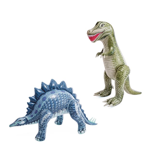 Надувная игрушка Динозавр (Jurassic Dino Pals), INTEX, 48593NP, Винил, 3+, Фотореалистичная печать, Тираннозавр/Стегозавр в ассортименте, Цветная коробка