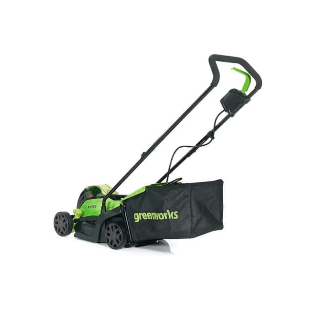 Газонокосилка аккумуляторная, Greenworks, 2516107UB, 24V, 33 см, бесщеточная, с 1хАКБ 4Ач и ЗУ