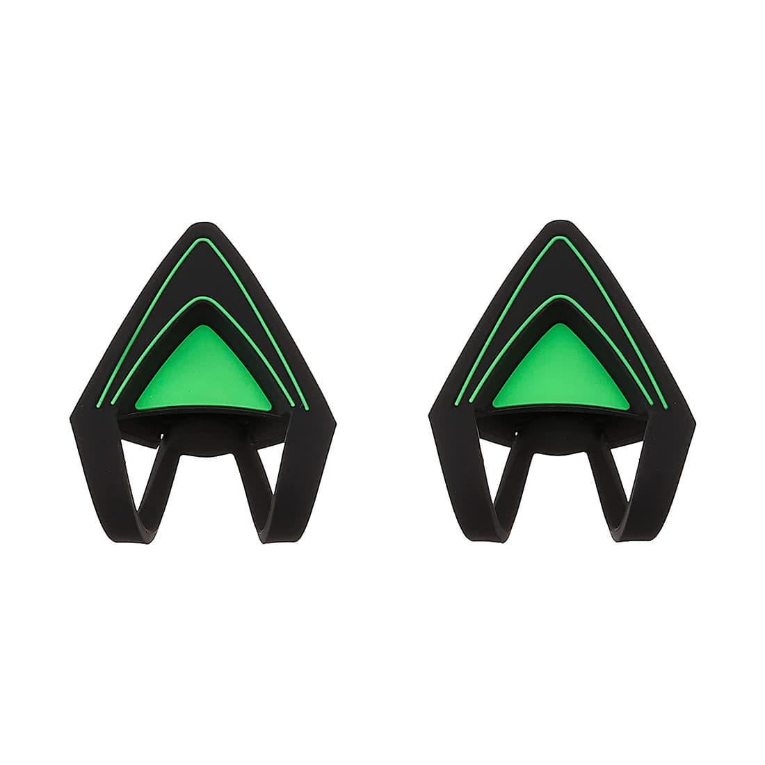 Накладные кошачьи ушки на гарнитуру, Razer, Kitty Ears for Kraken (Green), RC21-01140200-W3M1, Регулируемый дизайн для различных образов, Прочный и водонепроницаемый для беспроблемного использования, 20 гр, Зеленый