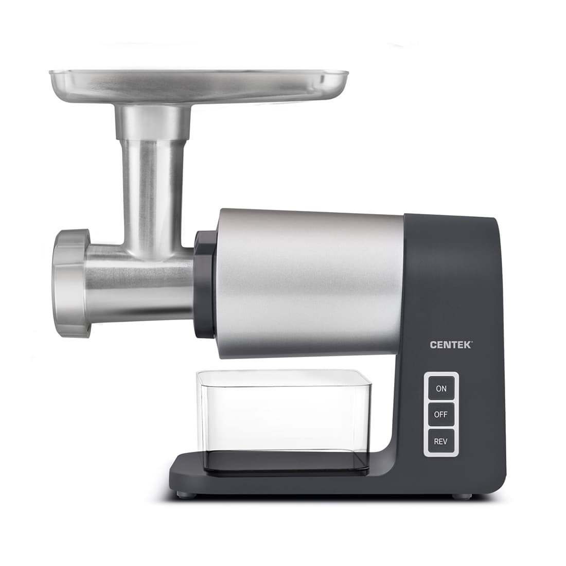 Мясорубка, Centek, CT-1607, 3000Bт, DC мотор, 3 диска, Алюм.лоток, Насадки колбас и кеббе