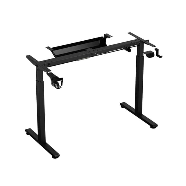 Компьютерный стол, 1STPLAYER, MOTO-C-1260-18-BK, 2 коробки, Поверхность - ABS, P2PB, Основание - алюминий, 120*60*(75-120), Черный