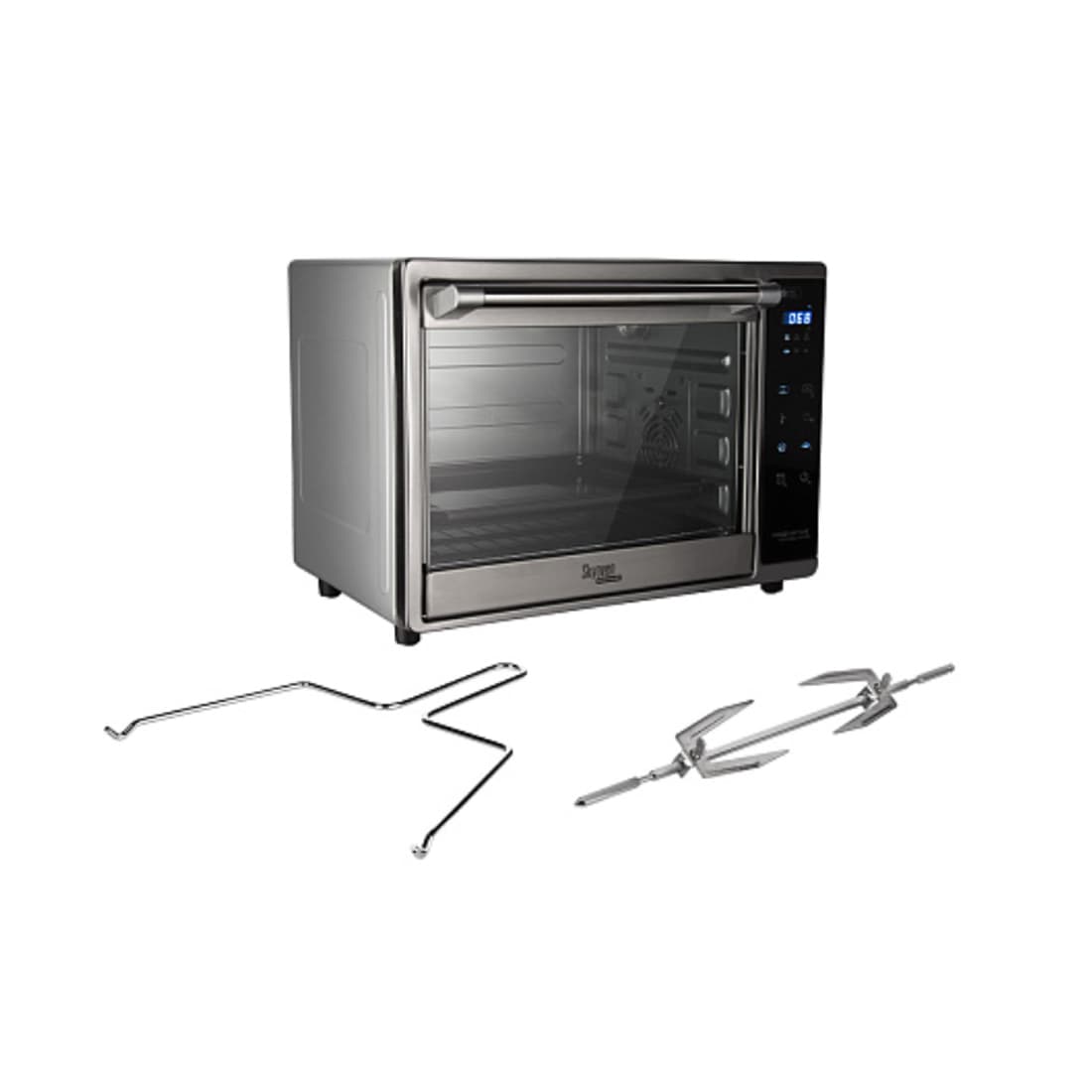 Электрическая печь, Redmond, SkyOven RO-5706S, Объем камеры 35л, 16 программ, Температура приготовления 40–230°C, Гриль, Конвекция, Дистанционное управление, Длина электрошнура 1м, Стальной