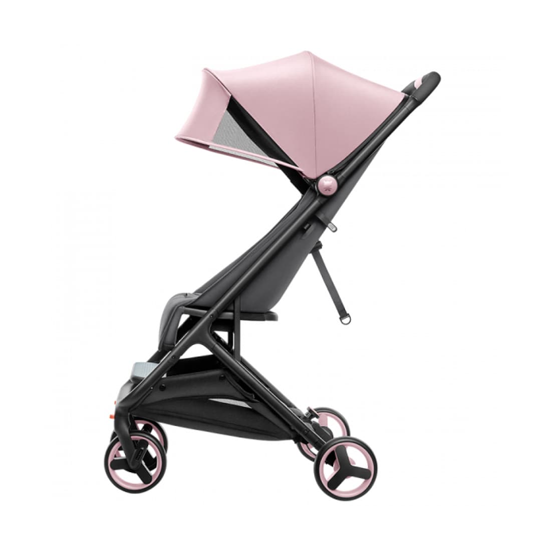 Детская коляска, Qborn, MITU, Folding Baby Stroller, Прогулочная, Складная конструкция, Защита от солнца UPF50+, Максимальная нагрузка 15кг, Розовый