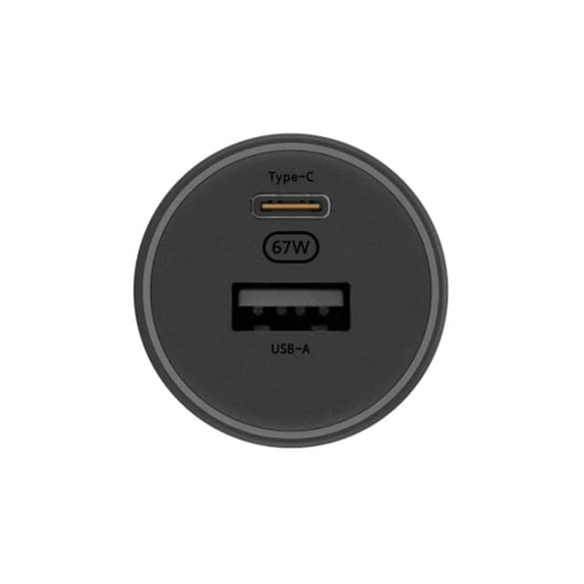 Автомобильное зарядное устройство, Xiaomi, 67W Car Charger (USB-A + Type-C), BHR6814GL/CC07ZM, Черный