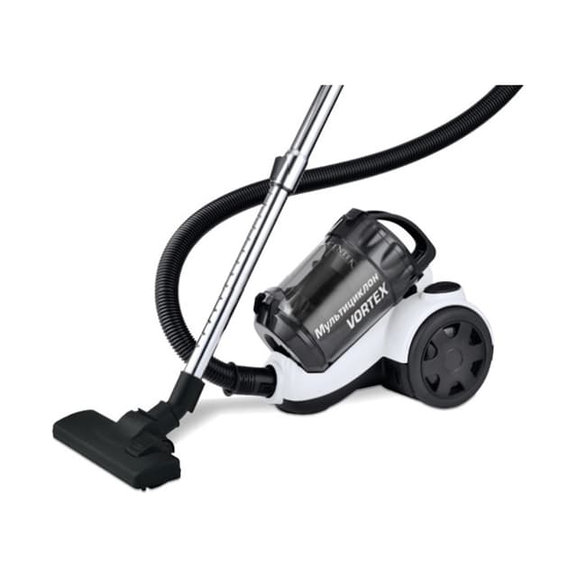 Пылесос, Centek, CT-2528, Мультициклон, 2000/350Вт, Стакан 1,5 л, Телескоп металл трубка, Белый/черный