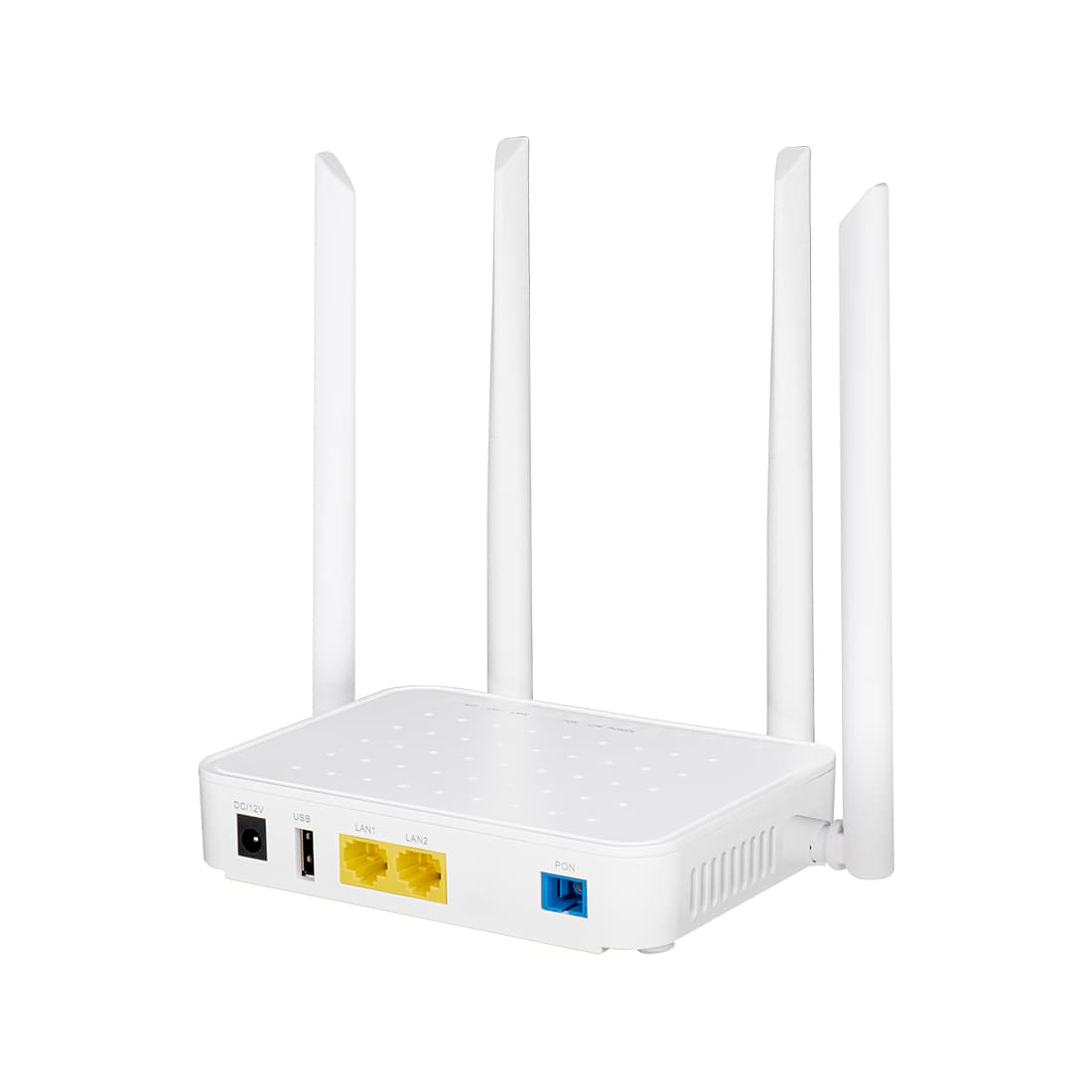 Абонентский терминал ONU, BDCOM, GP1705-2G, 1 GPON/EPON порт SC/UPC, 2GE LAN порта, WI-FI 802.11a/b/g/n/ac, AC1200, пластиковый корпус, 4 внешних антенны DC12V/1,5 A внешний адаптер