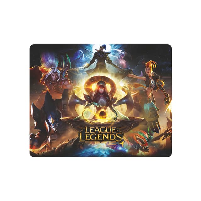 Коврик для компьютерной мыши, XG, League Legends(Small), 260 x 210 x 2mm, Резиновая основа, Тканевая поверхность, Склеивание, Гладкая поверхность, Чёрный