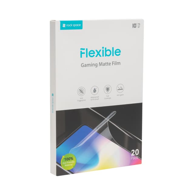 Игровая матовая пленка, Rock Space, 195MS-01Y (6941402767747), Толщина 0.14 мм, Матовая, Самовосстановление, В упаковке 20 шт, Размер M (до 9 дюймов)