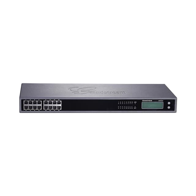 VoIP Шлюз, Grandstream, GXW4216v2, 16 FXS, 16xRJ11 и 1 50-контактный разъем Telco, 1x GbE, блок питания 12 В/5 А