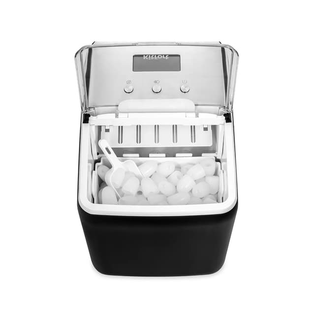 Льдогенератор, Kitfort, KT-1819, Ёмкость резервуара 2.6 л, Кнопочное управление, Производительность 20 кг/сутки, Количество хладагента 31 г, Уровень шума 60 дБ, Мощность150 Вт, Черный