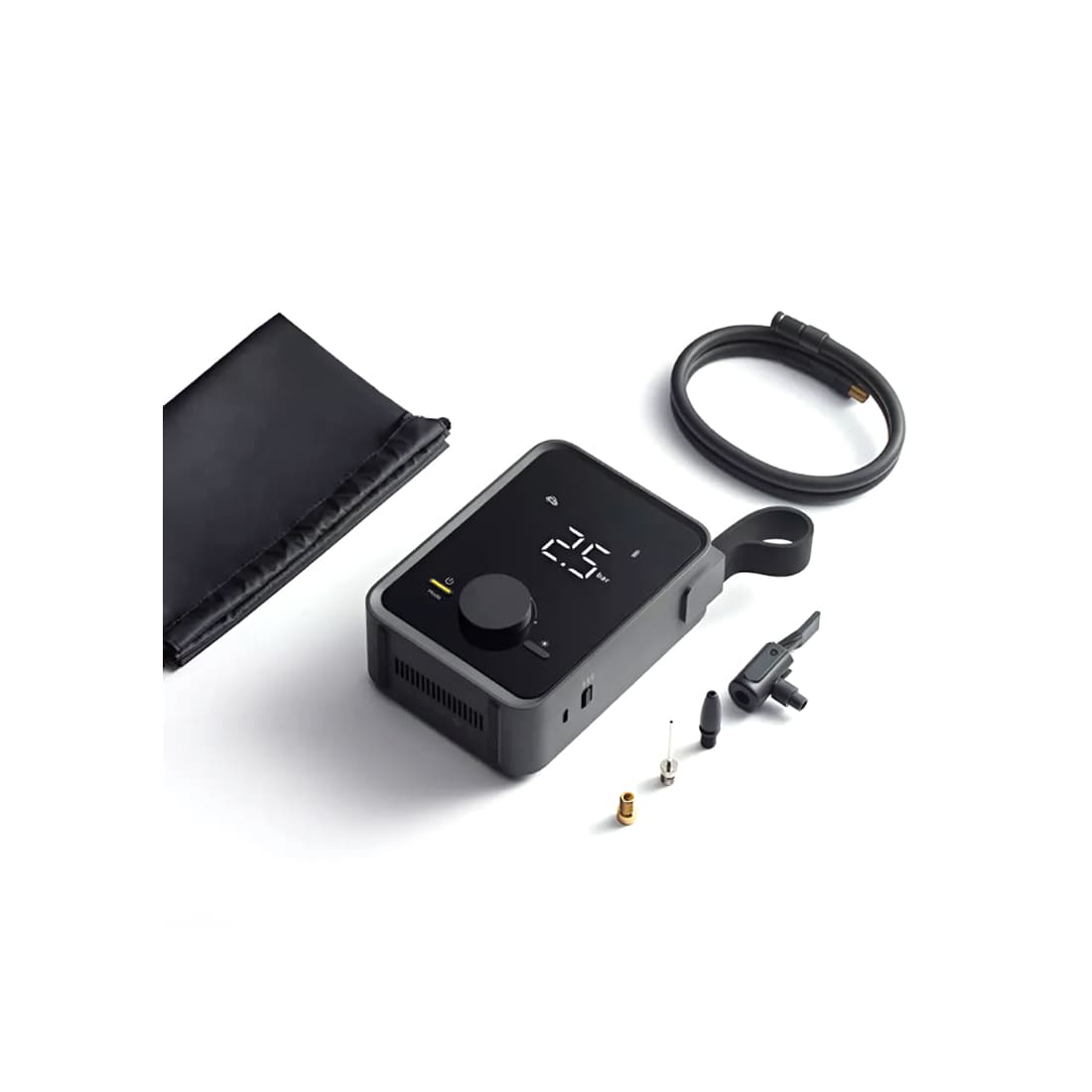 Автомобильный компрессор, HOTO, QWCQB003, Air pump pro, Черный