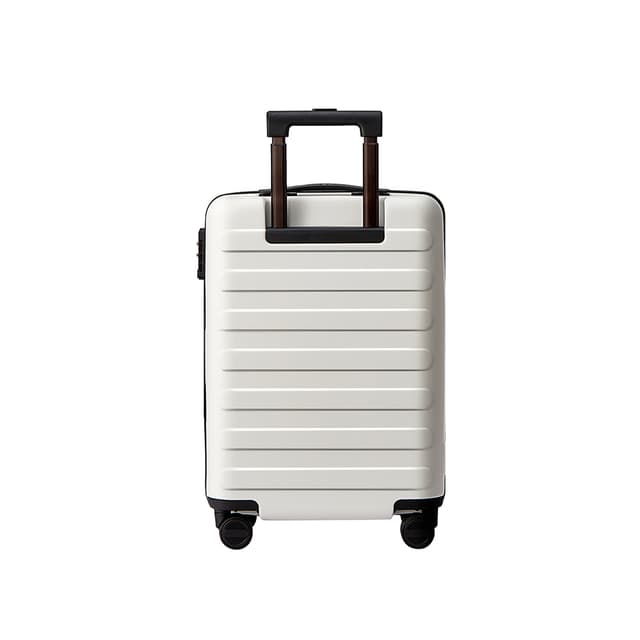 Чемодан, NINETYGO, Rhine Luggage -20'' (New version), 6941413216678, 4-7 комплектов одежды, 3,1кг, 38л, 56,5*36,5*23 см, Поликарбонат, Боковой ручки нет, Белый