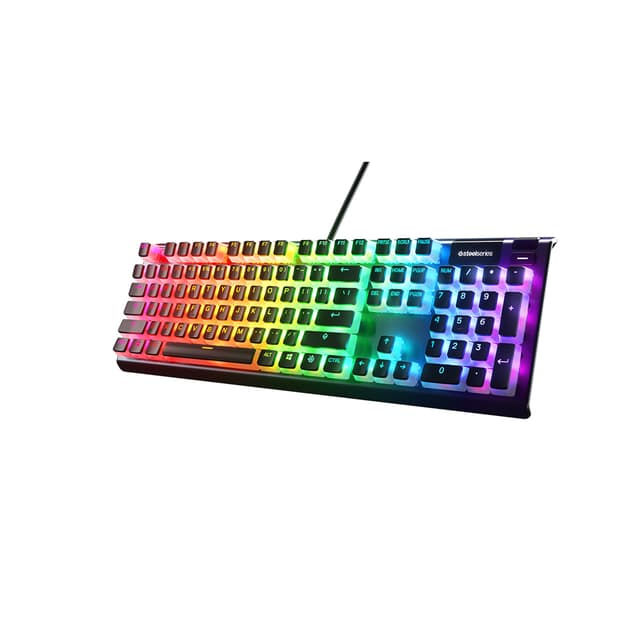 Набор кнопок на клавиатуру, Steelseries, 60200, PrismCAPS Black- US, Черный