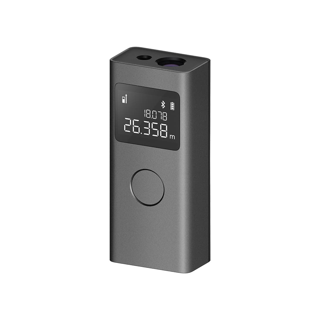 Лазерный дальномер, Xiaomi, Smart Laser Measure, BHR5596GL/MJJGCJYD001QW, Диапазон измерений 0,05-40 м, Единица измерения м/фут, Длина волны 630-680 нм, Литий-ионный аккумулятор 3,7 В 370 мАч, Bluetooth Прибл. 8 м (без препятствий), Диапазон частот 2400-2483,5 МГц, Рабочая Мощность 0,7 Вт (Макс.), Серый
