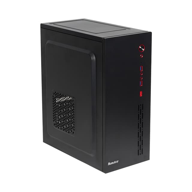 Компьютерный корпус, HuntKey, HK360, ATX/Micro ATX, USB 2*3.0, HD-Audio+ Mic, Высота процессорного кулера до 155мм, Длина VGA до 330мм, 1*3.5"/2*2.5", Толщина 0,45мм, 345x180x412мм, Без Б/П, Черный