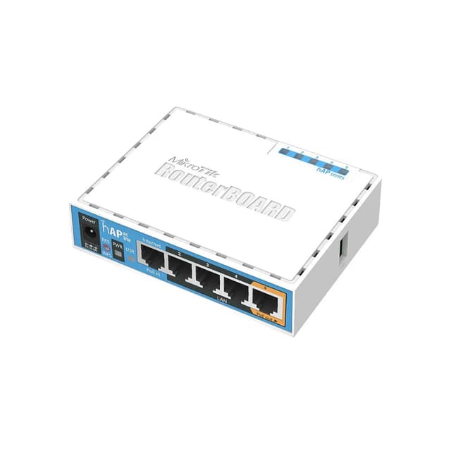 Беспроводной маршрутизатор, MikroTik, RB952Ui-5ac2nD, hAP ac lite, 5xLAN, 2 PoE-IN Passive PoE, Ether5 PoE-out Passive PoE, 802.11a/b/g/n/ac, AС750, RouterOS, desktop case, -30°C to 70°C