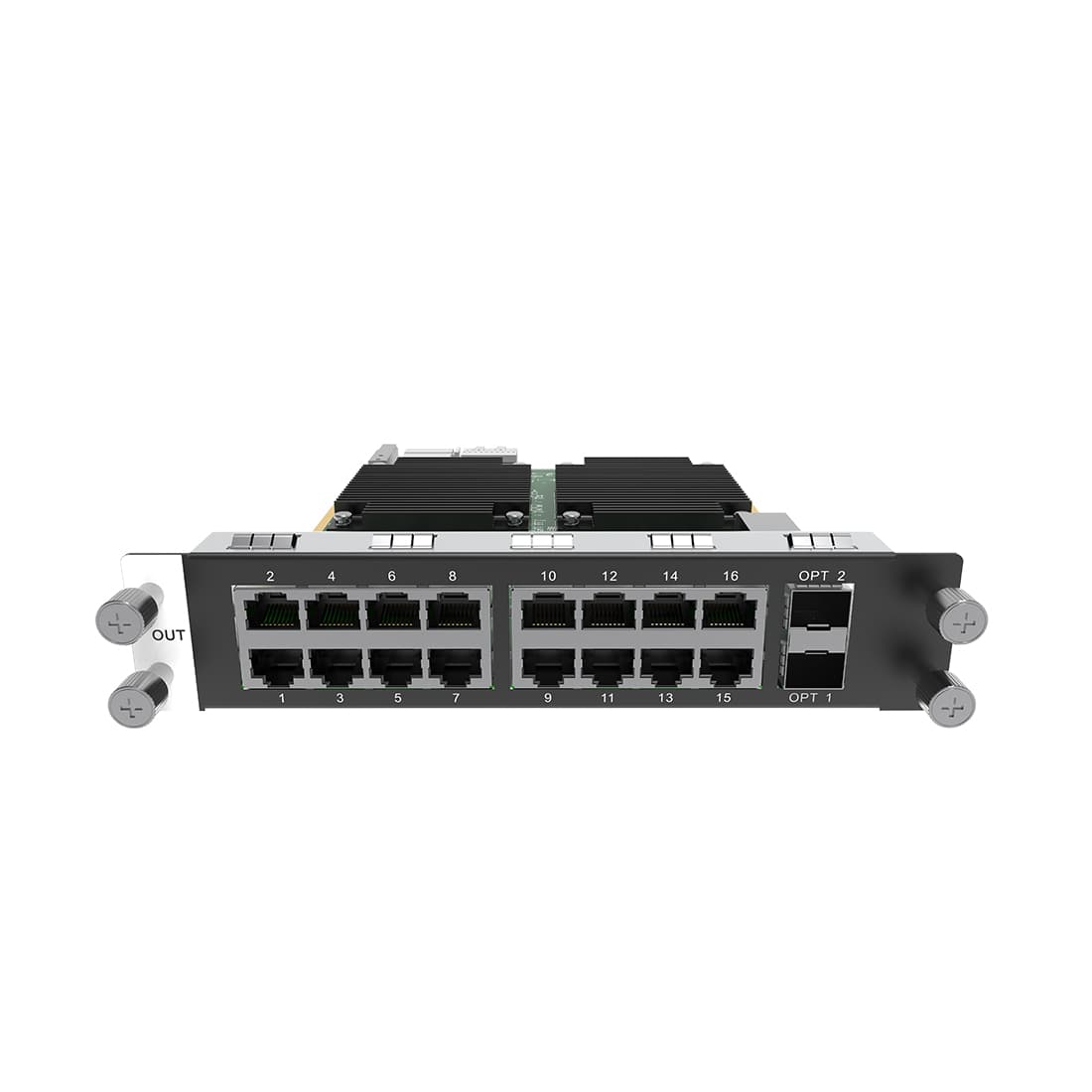 Карта вывода, NovaStar, H_16xRJ45+2xFiber sending card, 20 выходов RJ45 Gigabit Ethernet, для серии контроллеров H