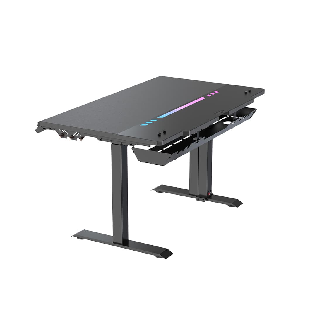 Компьютерный стол, DX Racer, GD/1200TPMDF/N, Tidal series, Размер L - Длина 120см, Материал Сталь, Регулировка высоты 67 - 104см, 2 коробки ( в комплекте столешница+металл основание), 120*75*67 (104)см, Чёрный