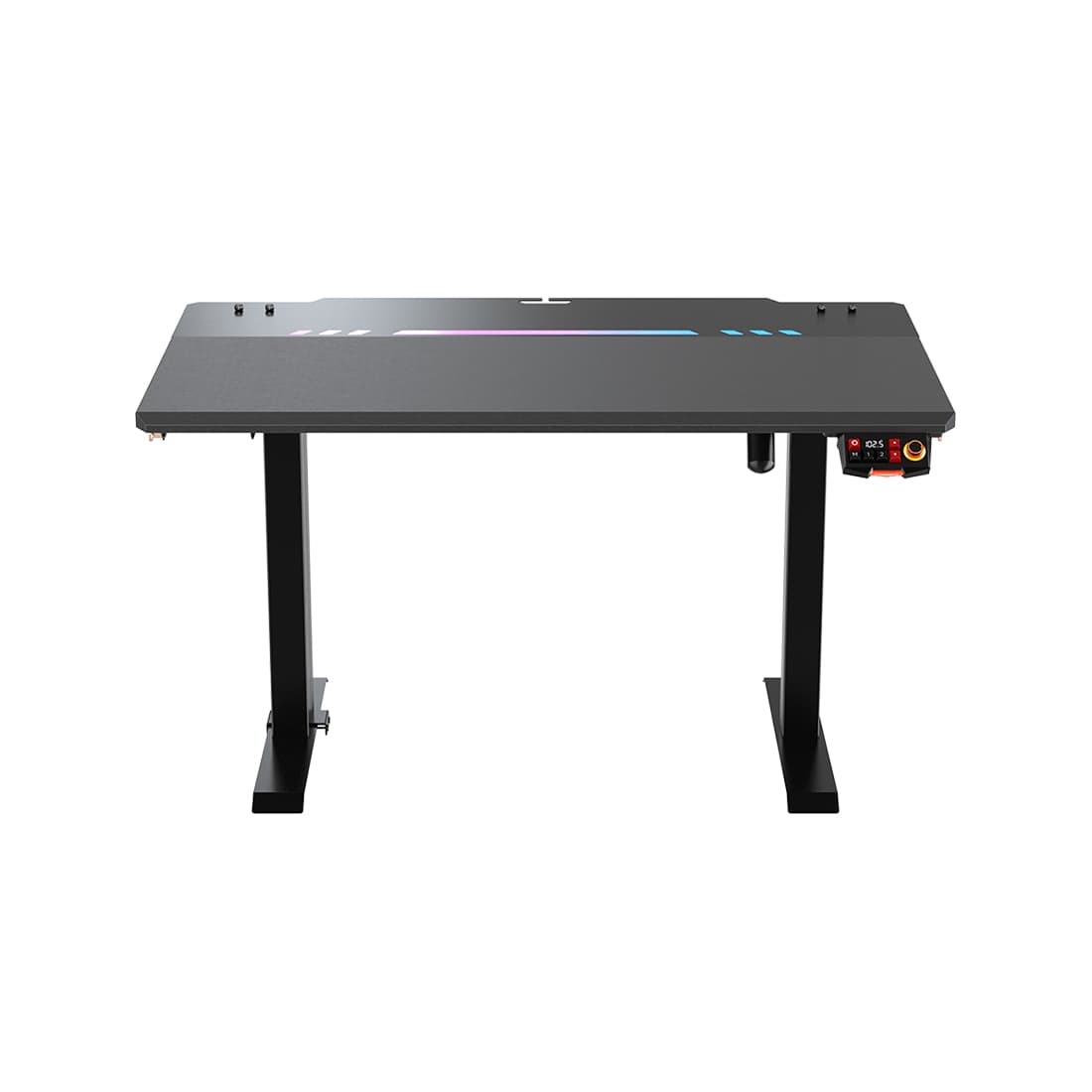 Компьютерный стол, DX Racer, GD/1200TPMDF/N, Tidal series, Размер L - Длина 120см, Материал Сталь, Регулировка высоты 67 - 104см, 2 коробки ( в комплекте столешница+металл основание), 120*75*67 (104)см, Чёрный