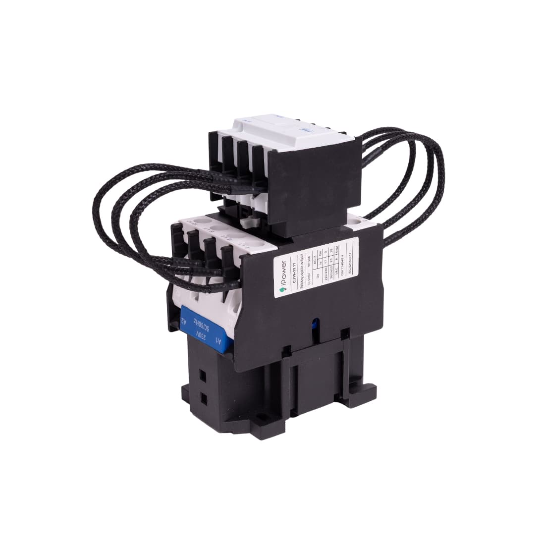 Контактор КРМ, iPower, CJ19-32A, 15кВАр 1НО+1НЗ 230В