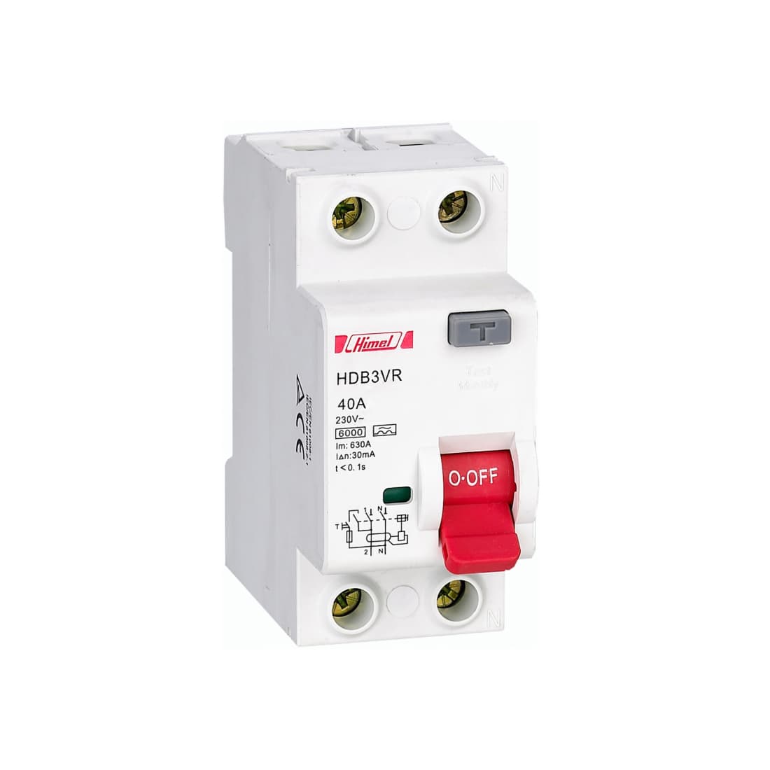 ВДТ, Himel, HDB3VR240SC, HDB3LE 2Р 40А 30мА тип AC 6кА