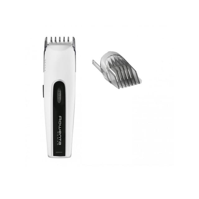 Машинка для стрижки, Rowenta, TN1400F1, Материал лезвия нержавеющая сталь, Время автономной работы 40 мин, Установка длины стрижки 1-30мм, Белый/черный