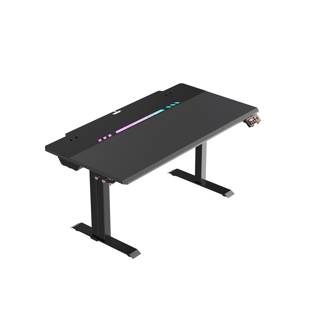 Компьютерный стол, DX Racer, GD/1400TPMDF/N, Tidal series, Размер XL - длина 140см, Материал Сталь, Регулировка высоты 66,6 - 104см, 2 коробки ( в комплекте столешница+металл основание), 140х75х2,5см, Чёрный