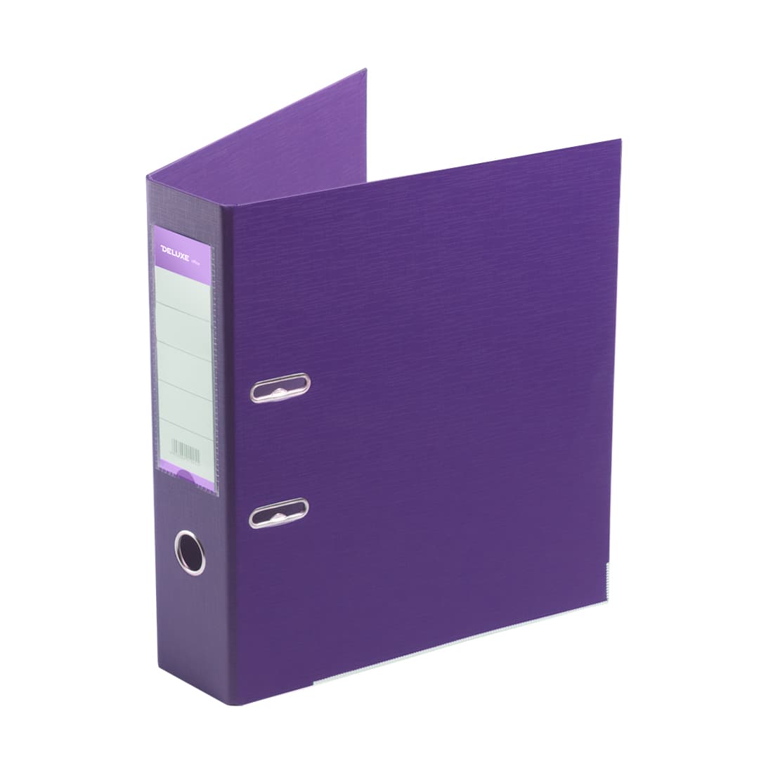 Папка-регистратор с арочным механизмом, Deluxe, Office 3-PE1 (3" PURPLE), А4, 70 мм, 1200 мкм. (2 мм.), PVC/PVC, Разборная, фиолетовый