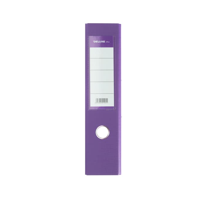 Папка-регистратор с арочным механизмом, Deluxe, Office 3-PE1 (3" PURPLE), А4, 70 мм, 1200 мкм. (2 мм.), PVC/PVC, Разборная, фиолетовый