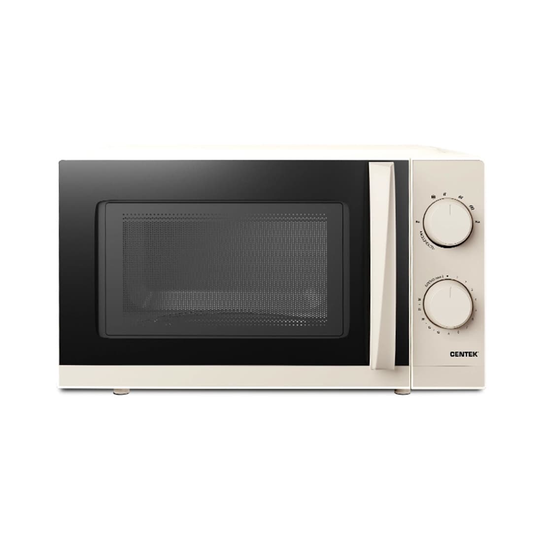 Микроволновая печь, Centek, CT-1571, Мощность 700 Вт, 20л, Открывание дверцы ручкой, Премиальная упаковка, Таймер 30 мин, Бежевый