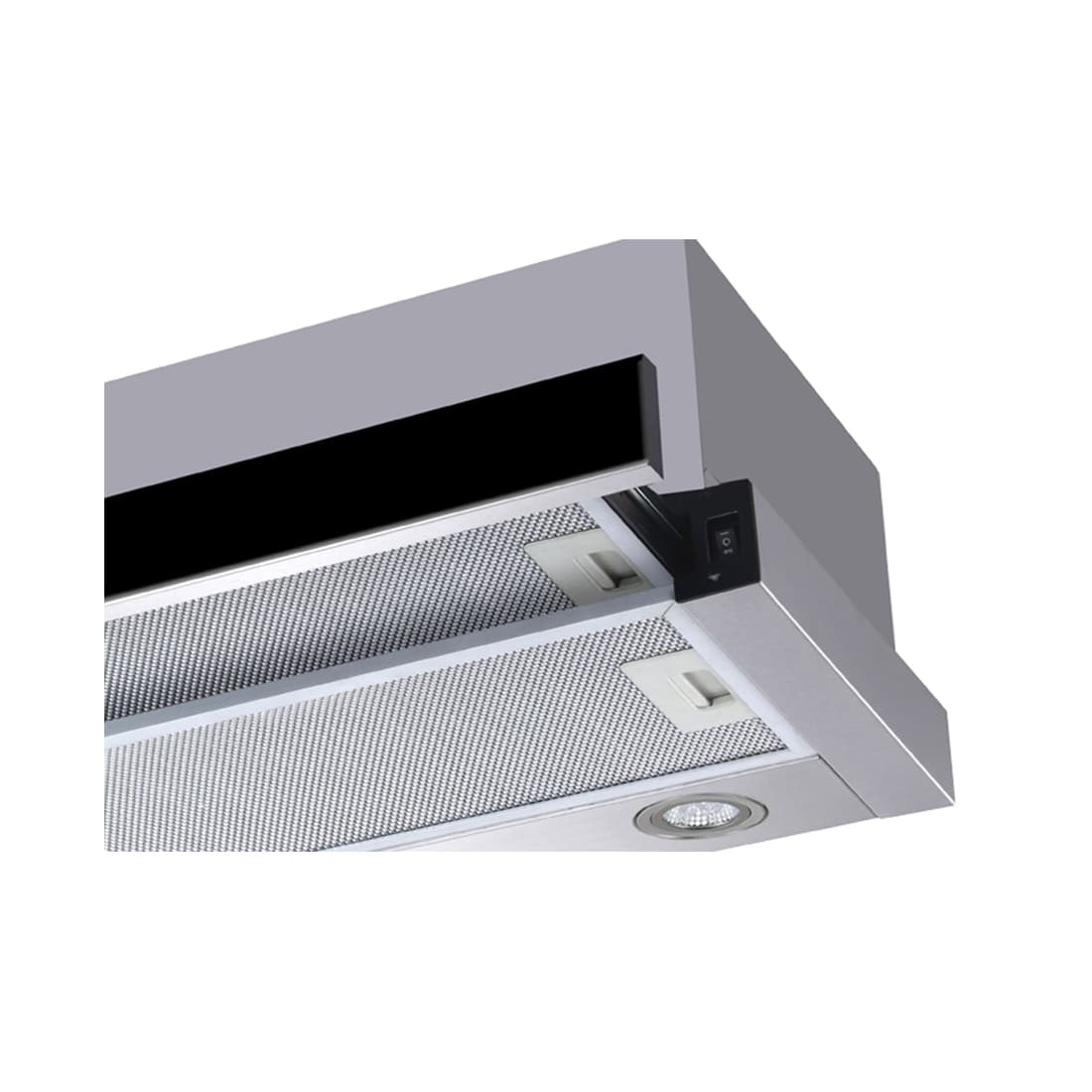 Вытяжка, Centek, СТ-1840-50 SS, Ширина 50см, Слайдер, 600 м3/час, 67W, Диаметр 150мм, Сталь