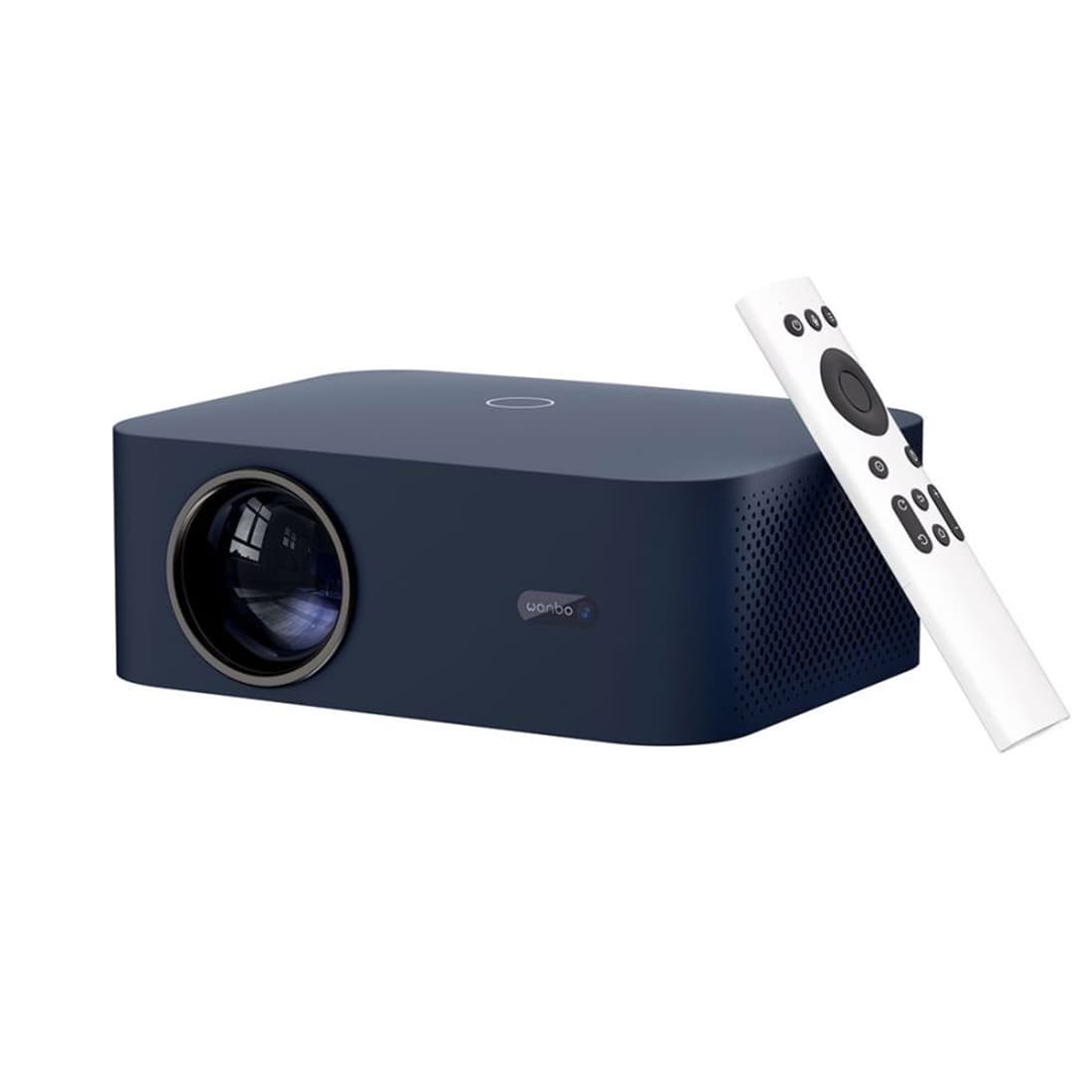 Проектор портативный, Wanbo, X2 Max, LCD, 1080p, 450 ANSI lm, 2000:1, Android 9.0, 1G+8G, 20000 часов, Wi-Fi, Bluetooth 5.0, HDMI*2, USB*1, 3.5mm*1, DC*1, 5W*2, синий