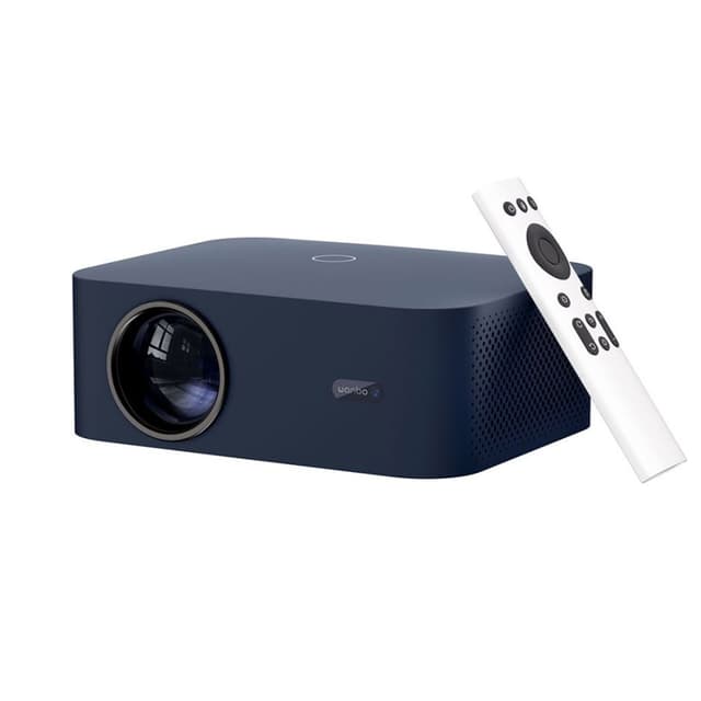 Проектор портативный, Wanbo, X2 Max, LCD, 1080p, 450 ANSI lm, 2000:1, Android 9.0, 1G+8G, 20000 часов, Wi-Fi, Bluetooth 5.0, HDMI*2, USB*1, 3.5mm*1, DC*1, 5W*2, синий