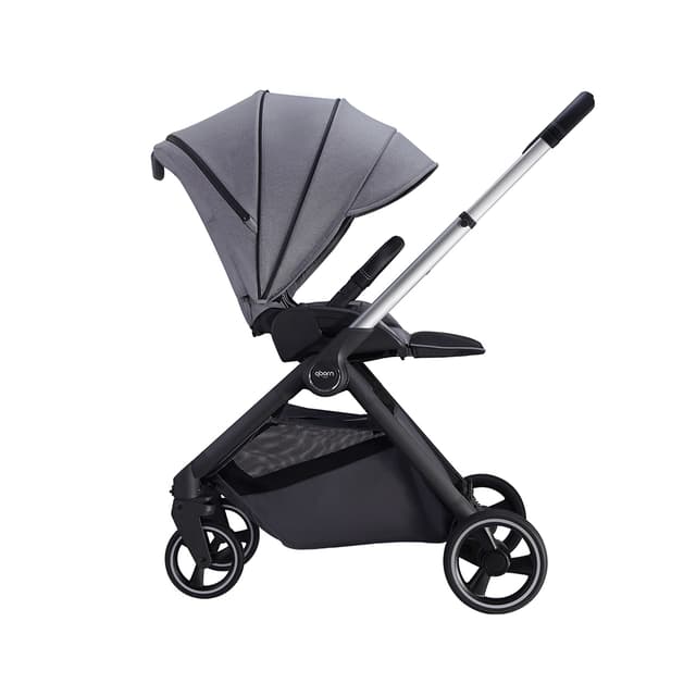 Детская коляска, Qborn, Kunpeng, Two-way lightweight high landscape stroller, Прогулочная, Складная конструкция, Регулировка высоты ручки, Максимальная нагрузка 22 кг, Серый