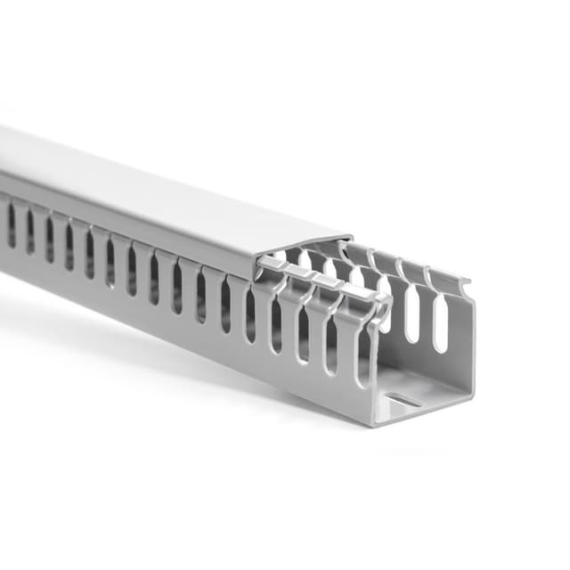 Кабельный канал пластиковый, Deluxe, 60х60х2000мм, (ширина х высота х длина) перфорированный