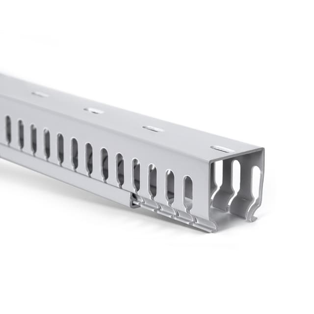 Кабельный канал пластиковый, Deluxe, 60х60х2000мм, (ширина х высота х длина) перфорированный