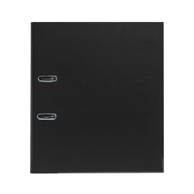 Папка-регистратор с арочным механизмом, Deluxe, Office 3-BK19 (3" BLACK), А4, 70 мм, 1200 мкм. (2 мм.), PVC/PVC, Разборная, чёрный