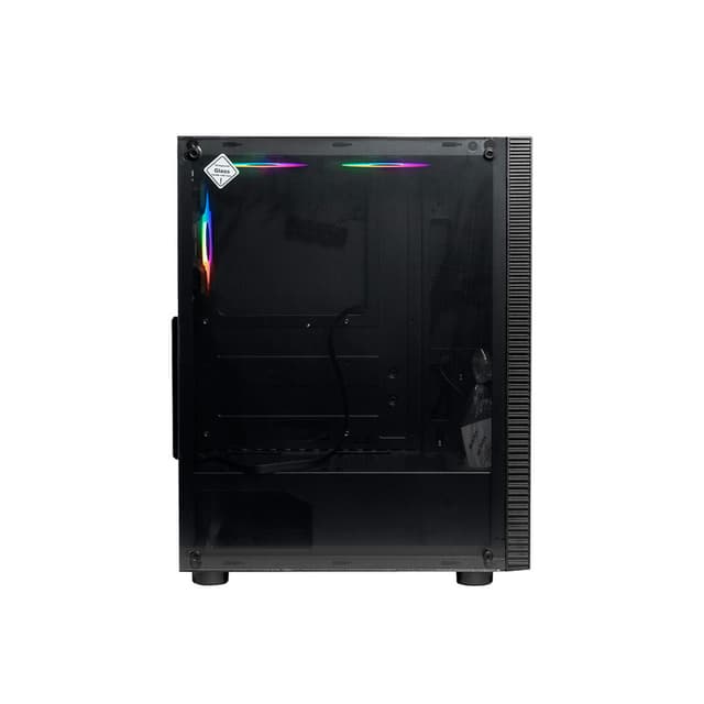 Компьютерный корпус, Huntkey, GS450C, ATX/Micro ATX, USB 1*3.0/2*2.0, HD-Audio+Mic, Кулер 3*12см FRGB, Высота процессорного кулера до 160 мм, Длина VGA до 320мм, 2*3.5"/2*2.5", Слот 7, Толщина 0,5мм, 360x200x450мм, Без Б/П, Чёрный