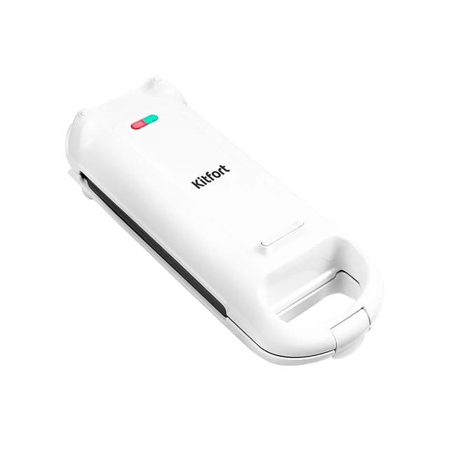 Вафельница для бельгийских вафель, Kitfort, КТ-1643, Мощность 700 Вт, Металл, Пластик, Антипригарное покрытие, Тип управления механический, Белый