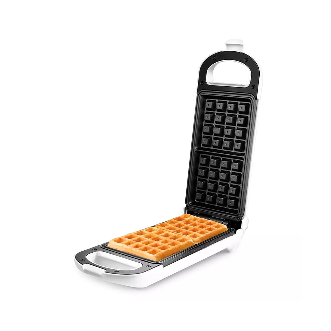 Вафельница для бельгийских вафель, Kitfort, КТ-1643, Мощность 700 Вт, Металл, Пластик, Антипригарное покрытие, Тип управления механический, Белый