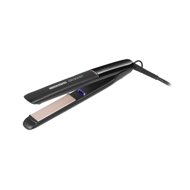 Выпрямитель для волос, Redmond, HS1716, 10 температурных режимов, Температура нагрева 140-230 °C, Керамико-турмалиновое покрытие, Плавающие пластины, Led-дисплей, Генератор ионов, Автоотключение, Длинна шнура 1.8м, Мощность 55 Вт, Черный