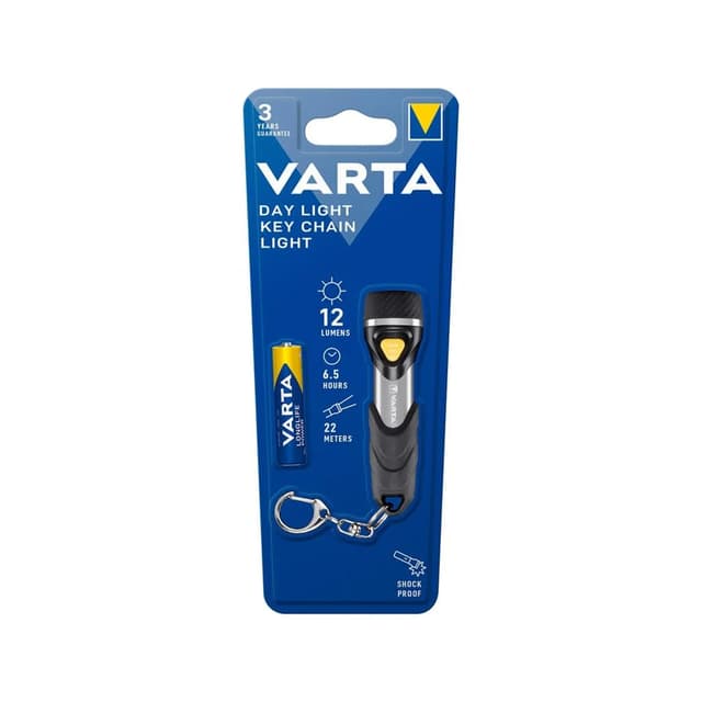 Светодиодный фонарь, VARTA, Day Light Key Chain Light, 0,5Вт, Источник питания: 1 батарейка типа АAA в комплекте, Пластик, Чёрный