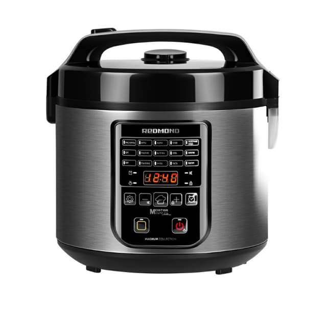 Мультиварка, Redmond, RMC-M52, 700 Вт, Автоматических программ 17, Покрытие чаши антипригарное DAIKIN® (Япония), Объем чаши 5 л, Дисплей LED, Сталь-Черный