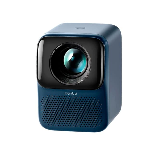 Проектор портативный, Wanbo, NEW T2 Max, LCD, 1920x1080, 450 ANSI lm, 2000:1, Android 9.0, Auto Focus, 1+16G, 20000 часов, Wi-Fi, Bluetooth, HDMI*1, USB*1, 3.5mm, DC*1, 3W*2, синий