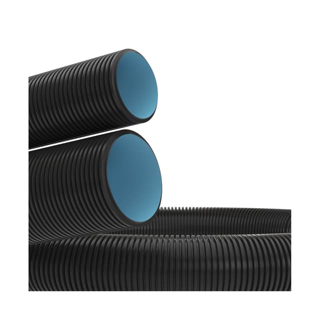 Труба ПНД гибкая двустенная, DKC, 151950, д.50мм, 100м, цвет чёрный