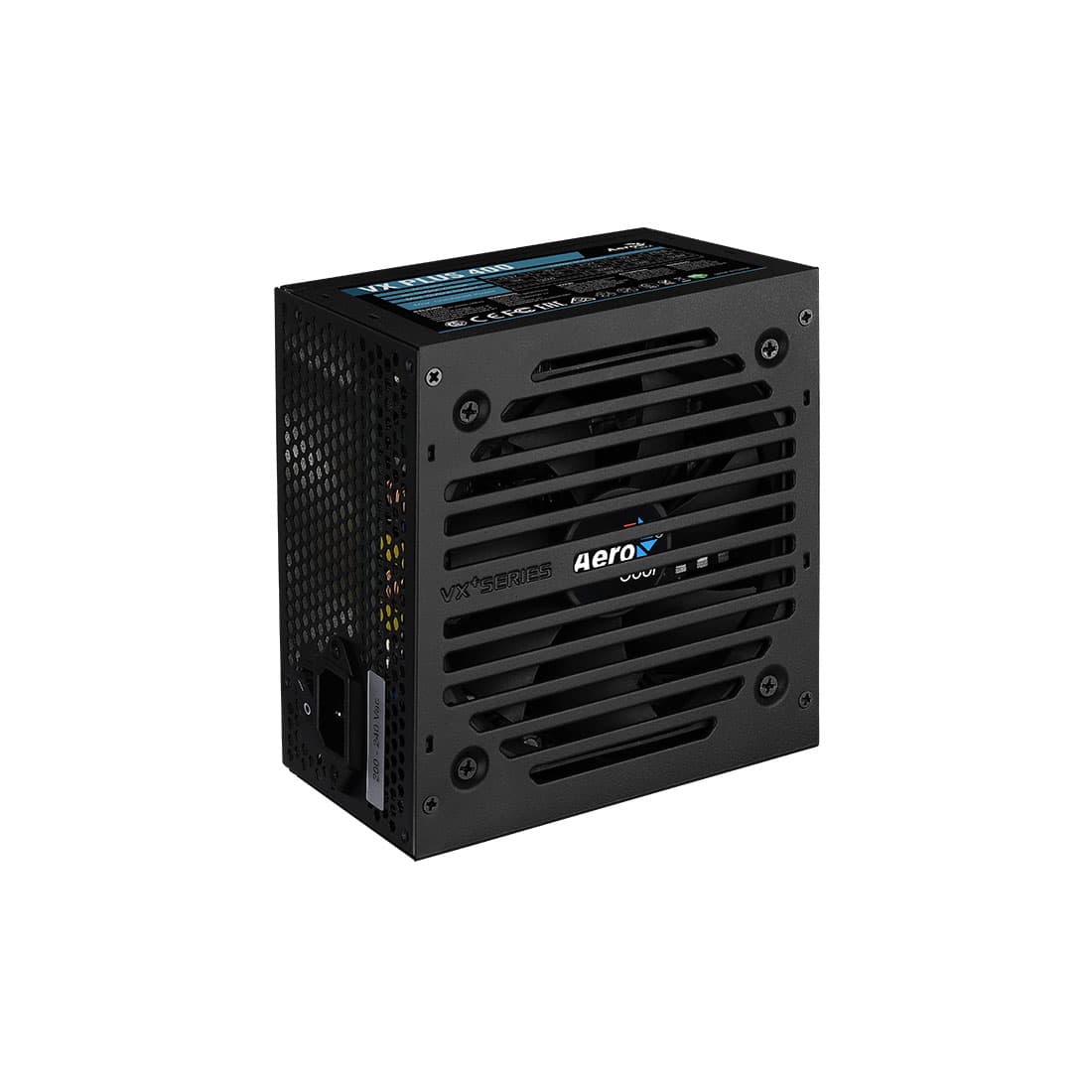 Блок питания, Aerocool, VX PLUS Stealth 400, 400W, ATX, None-PFC, 20+4pin, 4+4pin, 2*Sata, 2*Molex, 1*FDD, 1*PCI-E 6pin, Вентилятор 12см, Кабель питания, Чёрный