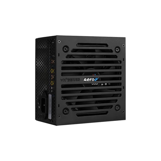 Блок питания, Aerocool, VX PLUS 450 , 450W, ATX, None-PFC, 20+4pin, 4+4pin, 2*Sata, 2*Molex, 1*FDD, 1*PCI-E 6pin, Вентилятор 12см, Кабель питания, Чёрный