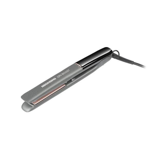 Выпрямитель для волос, Redmond, HS1716 Серый, Электромеханическое управление, Температура нагрева 140-230 °C, 10 температурных режимов, Плавающие пластины, Автоотключение через 60 минут, Мощность 55Вт, Дисплей, Ионизация, Серый